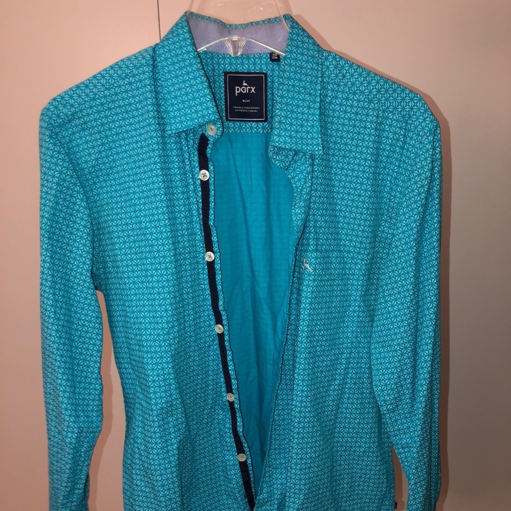 SLIM PRINT PARX DRESS SHIRT